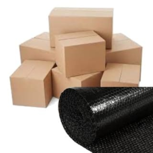

[TIDAK DIJUAL TERPISAH] Paket Bubble Wrap Hitam + Kardus Pengaman dan Pencegah Kerusakan Produk