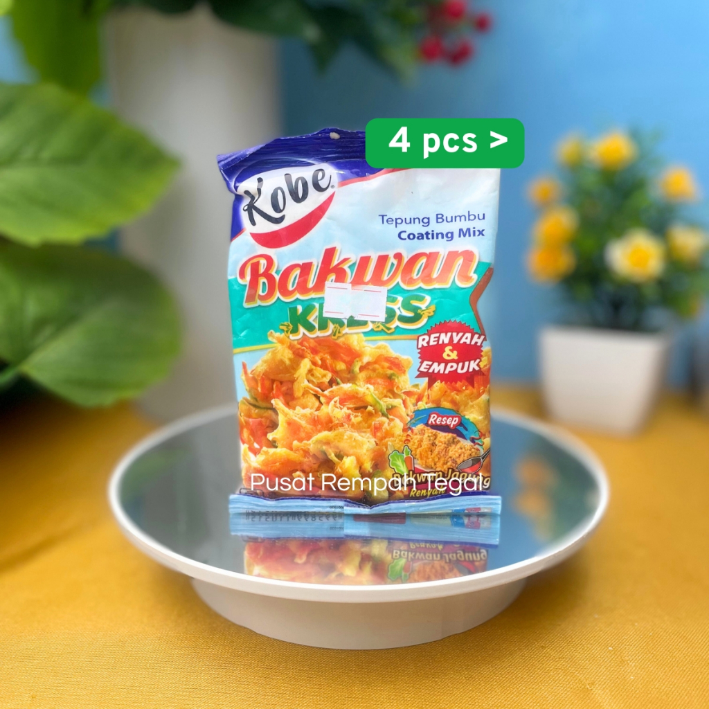 

ISI 4 | Tepung Kobe 4 Bungkus Bakwan Kress Coating Mix Renyah dan Empuk Bakwan Jagung Tahan 2 Jam 70gr