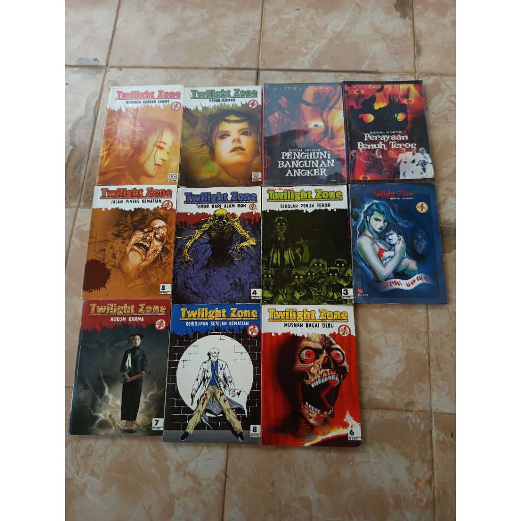 Buku Komik Hongkong Horor Misteri Twilight Zone 1-11 Lengkap Bahasa Indonesia