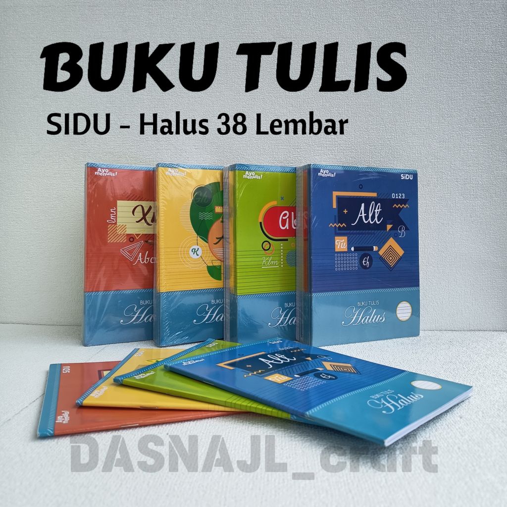 

( 1 pcs ) Buku Tulis Halus SIDU 38 Lembar Buku Halus Sidu 38 Lembar Buku Halus Buku Garis Halus