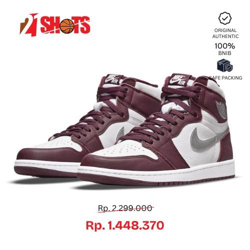 AIR JORDAN I RETRO HIGH "BORDEAUX" SEPATU SNEAKERS PRIA ORI