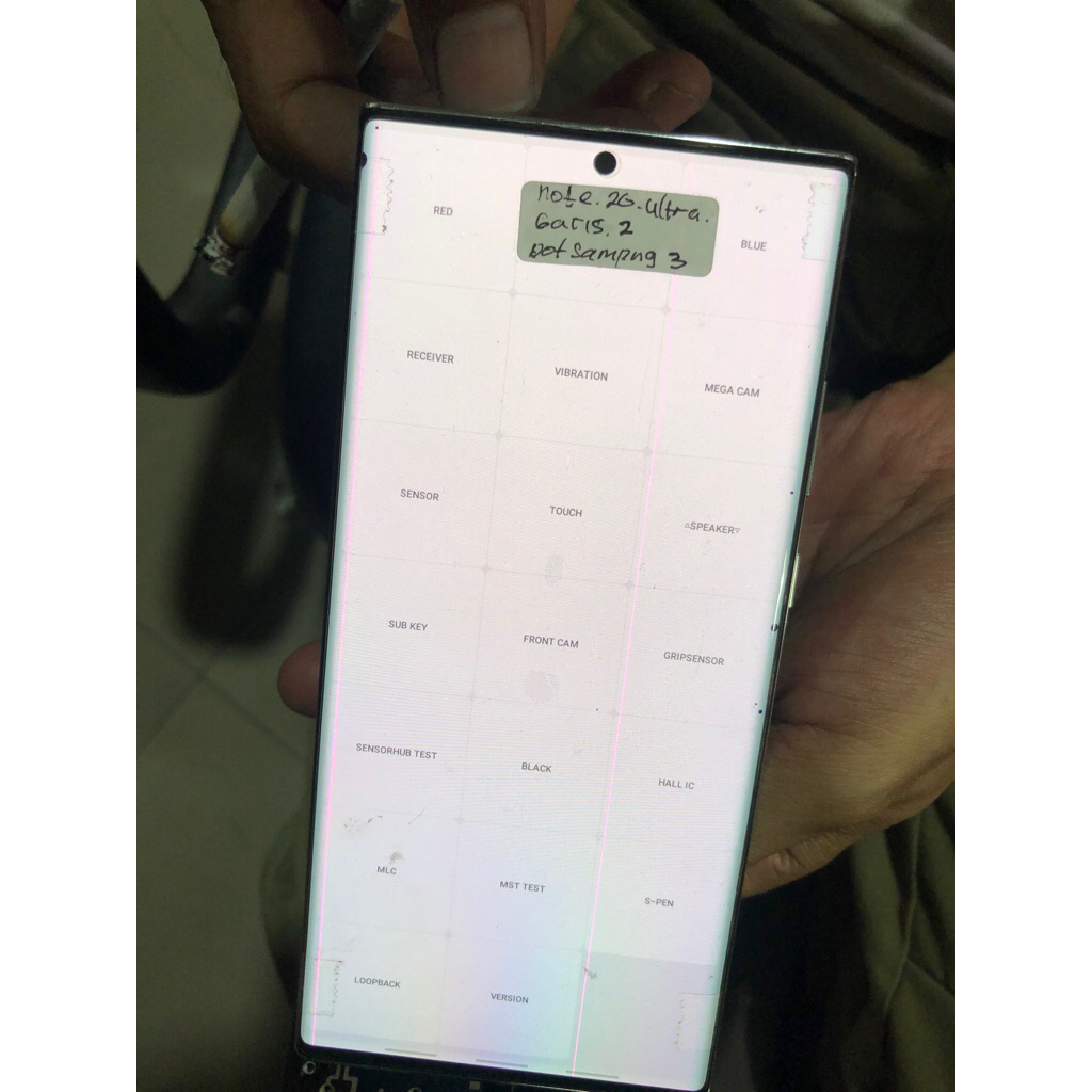 lcd samsung note 20 ultra ori copotan minus