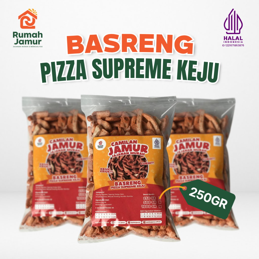 

CAMILAN BASRENG PIZZA SUPREME KEJU JA-MUR (Jajanan Murah)