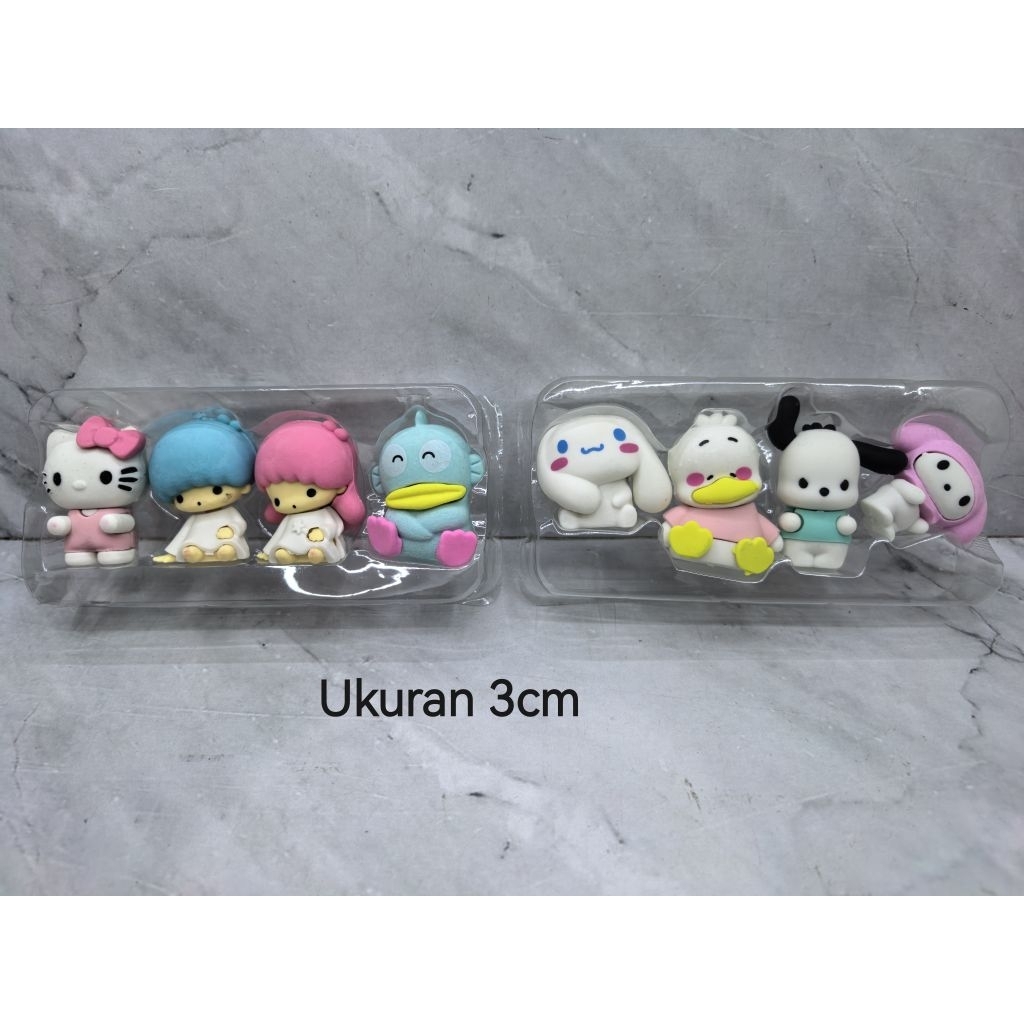 

penghapus pensil penghapus karakter penghapus sanrio penghapus kuromi bear eraser rautan pensil penghapus capybara penghapus serbaguna