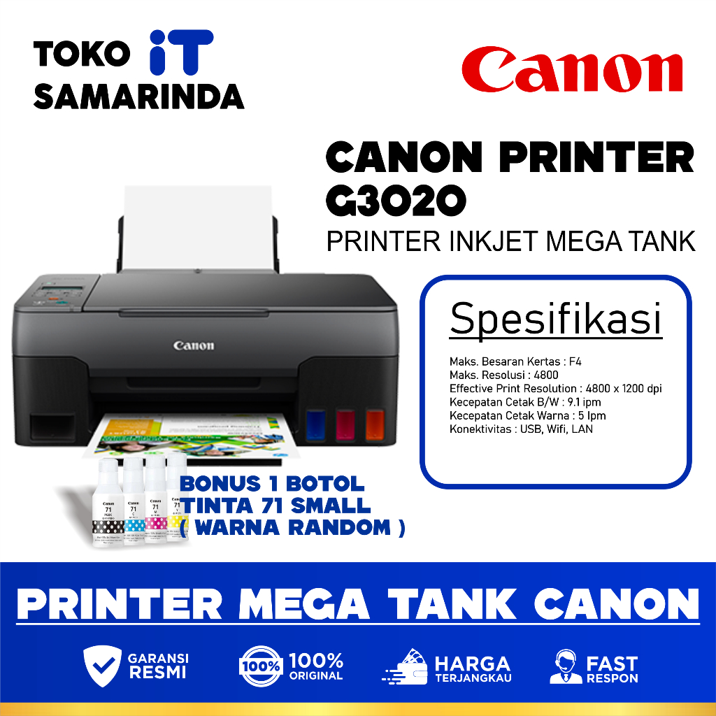 CANON PRINTER INKJET G3020