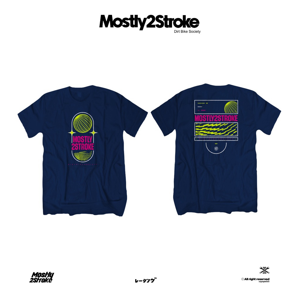 MOSTLY2STROKE GLOBE NAVY SERIES