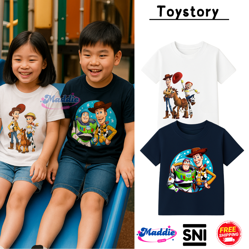 kaos/baju/baju kaos/baju kaos anak laki laki/toy story/kaos oversize anak laki laki/toy story outfit