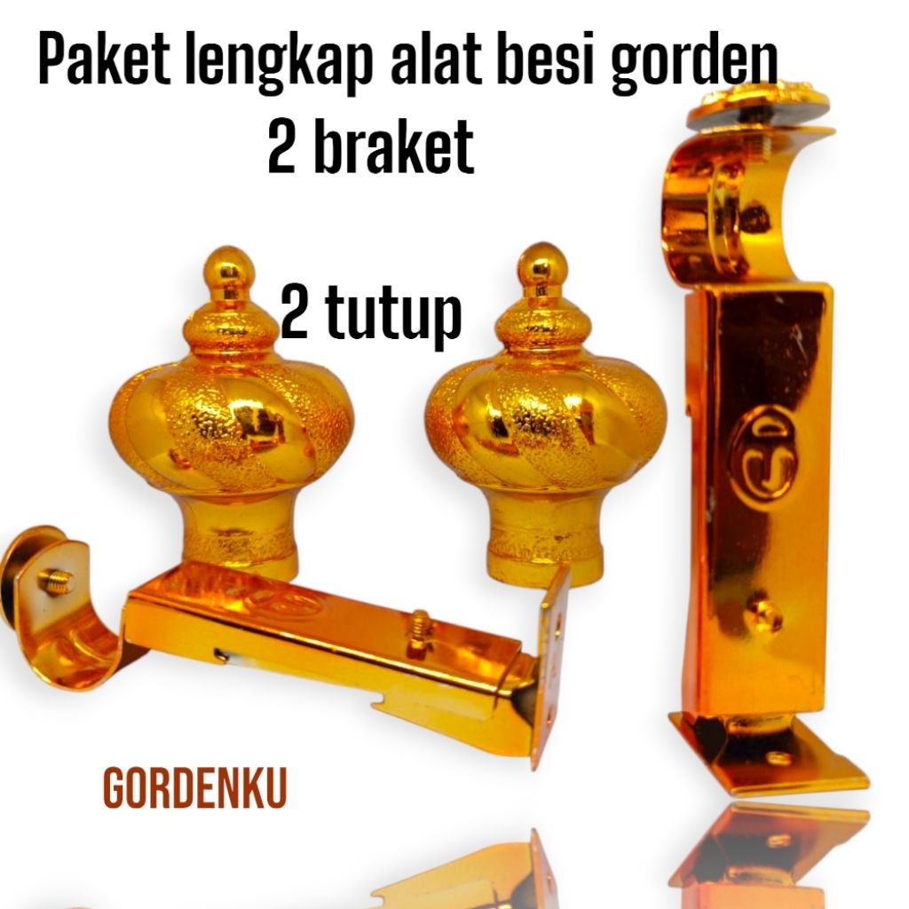 PAKET LENGKAP ALAT BESI GORDEN- tutup gorden-braket gorden-alat Rell gorden