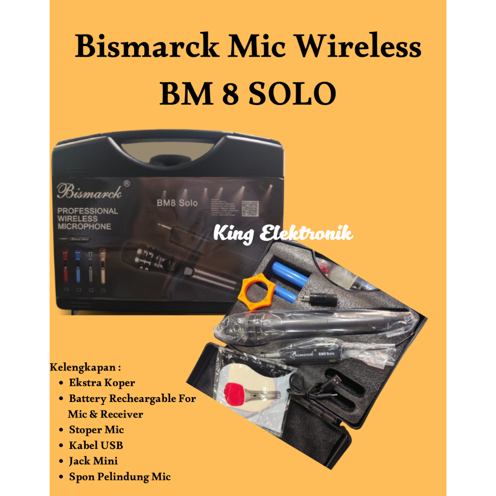 Mikrofon Mic Wireless Bismarck BM 8 Solo