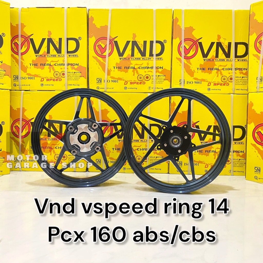VELG VND RACING V SPEED HONDA PCX 160 CBS ABS RING 14 185*215  VELG BINTANG PCX ORIGINAL VND