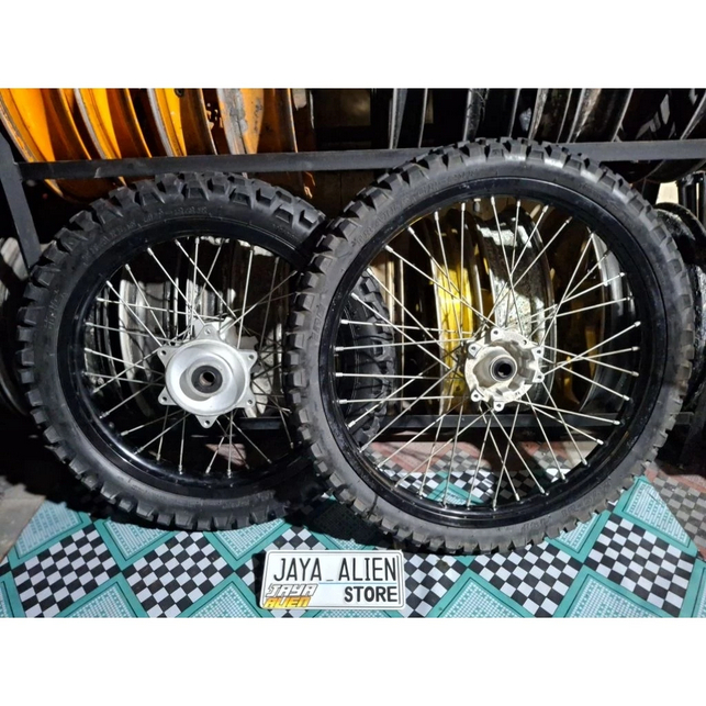 Velg Set Depan Belakang Motor CRF 150 Ukuran Ring 18-21 Original Copotan