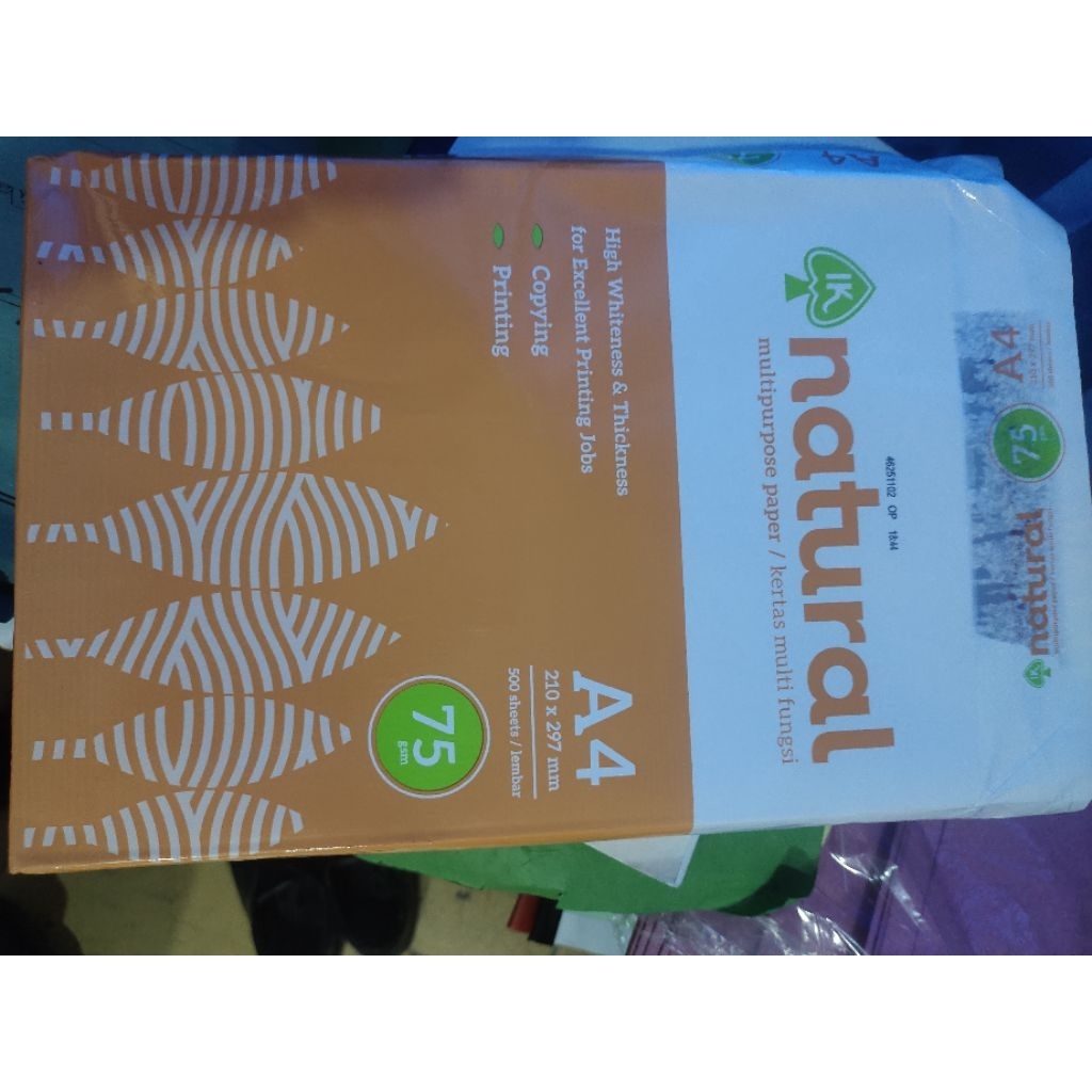 

Grosiran Kertas A4 merk Natural