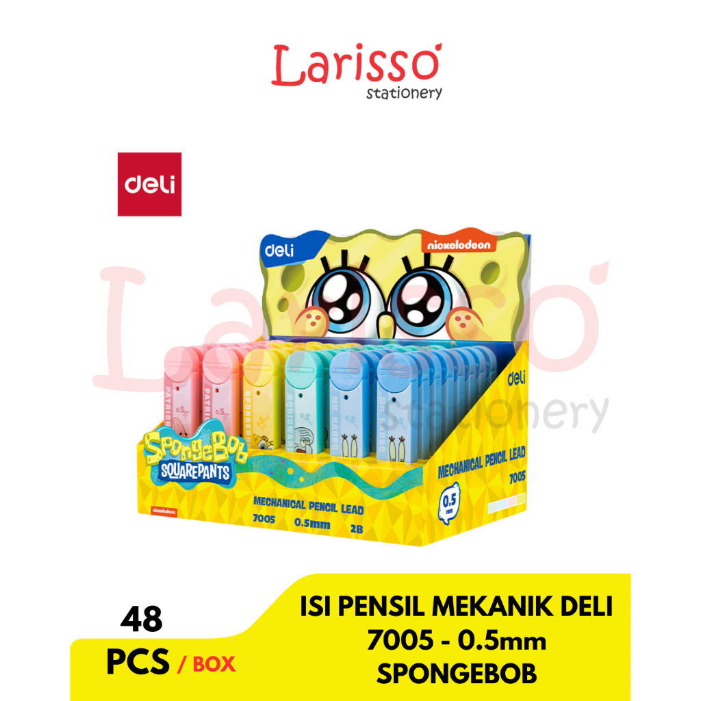 

DELI - (pcs) ISI PENSIL MEKANIK DELI 7005 - 0,5mm SPONGEBOB - pcs