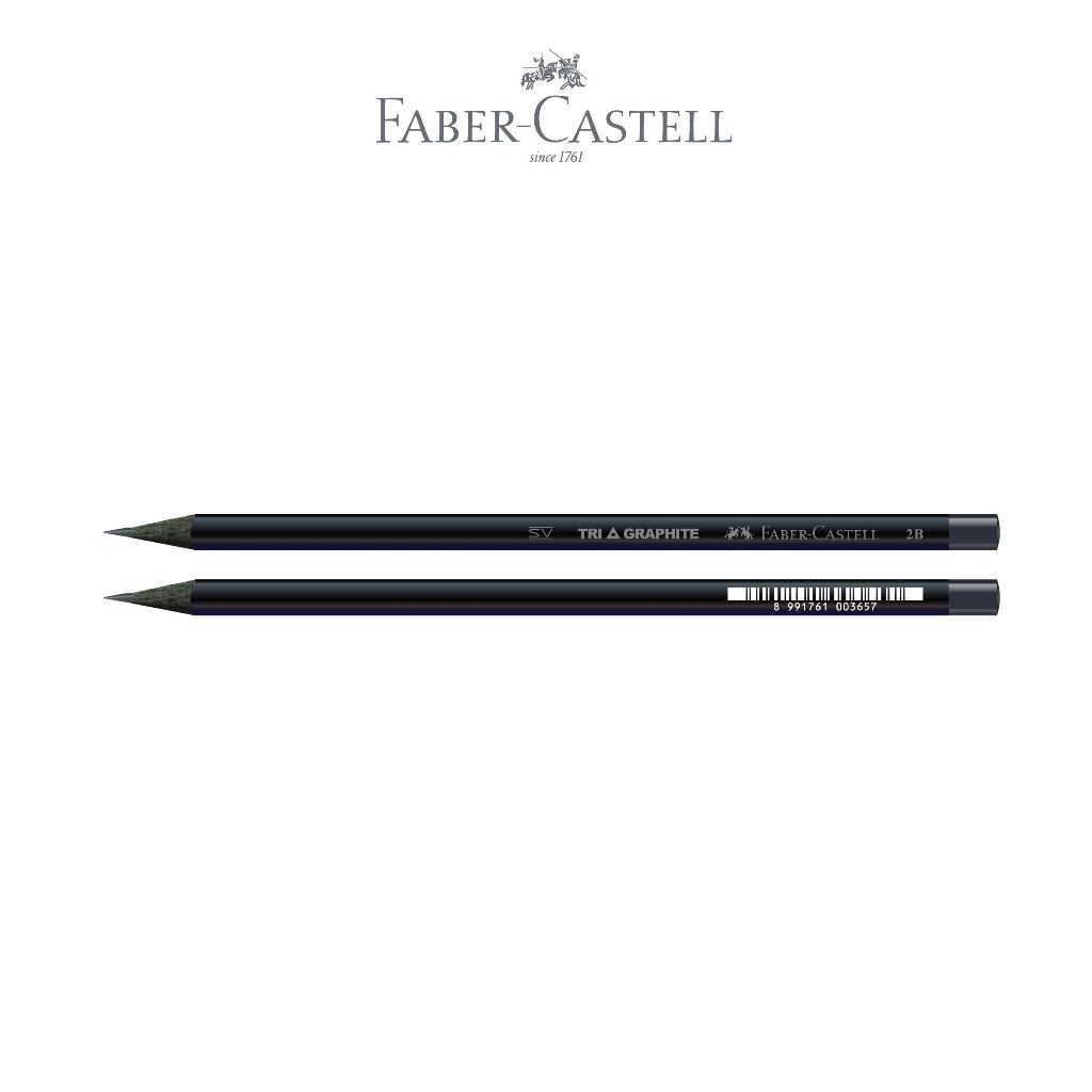 Faber-Castell Pensil Tri Graphite Metallic ? 1 Box Isi 12 Pensil Segitiga Warna Metalik (Ungu, Hijau, Hitam) - Gambar 4