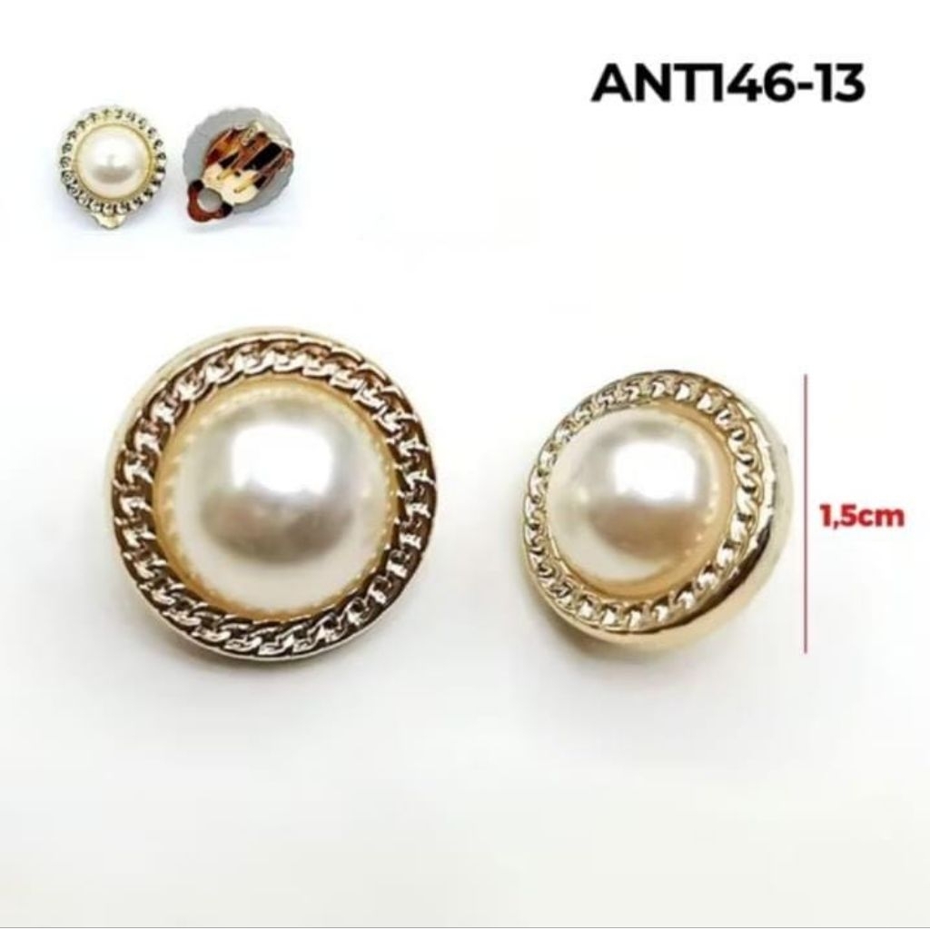 Anting Klip Hijab Aksesoris Kerudung