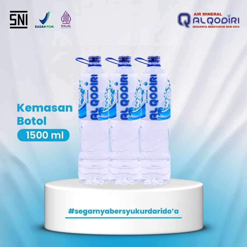 

Air Minum Mineral Botol Al Qodiri 1500ml 1 pcs