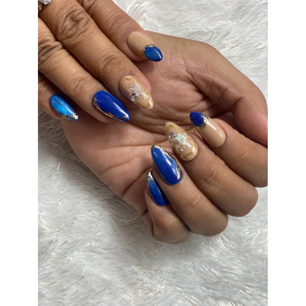 kuku palsu dan lem nail art wedding/ wisuda