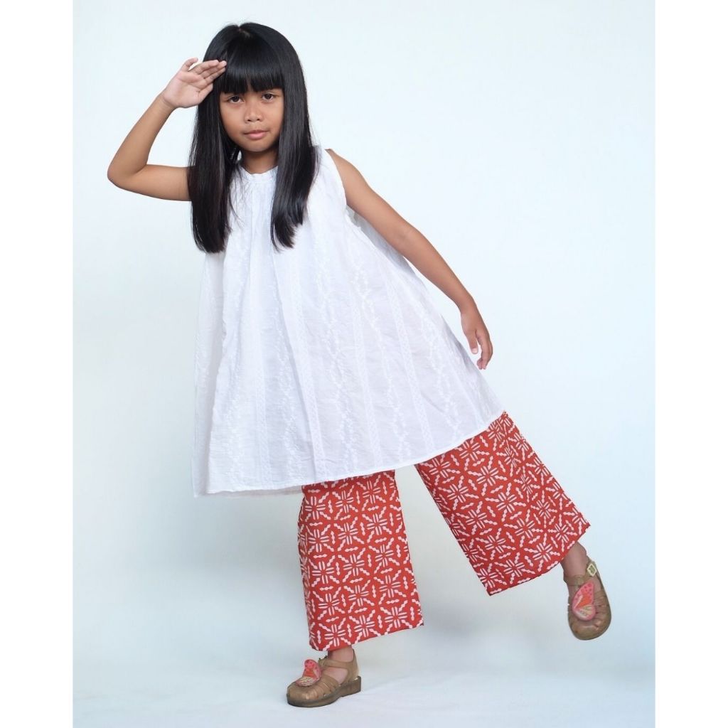 Muara. Batik - Kulot Anak Perempuan Cewek Usia 3-12 Tahun - Bawahan Kebaya Batik Cap