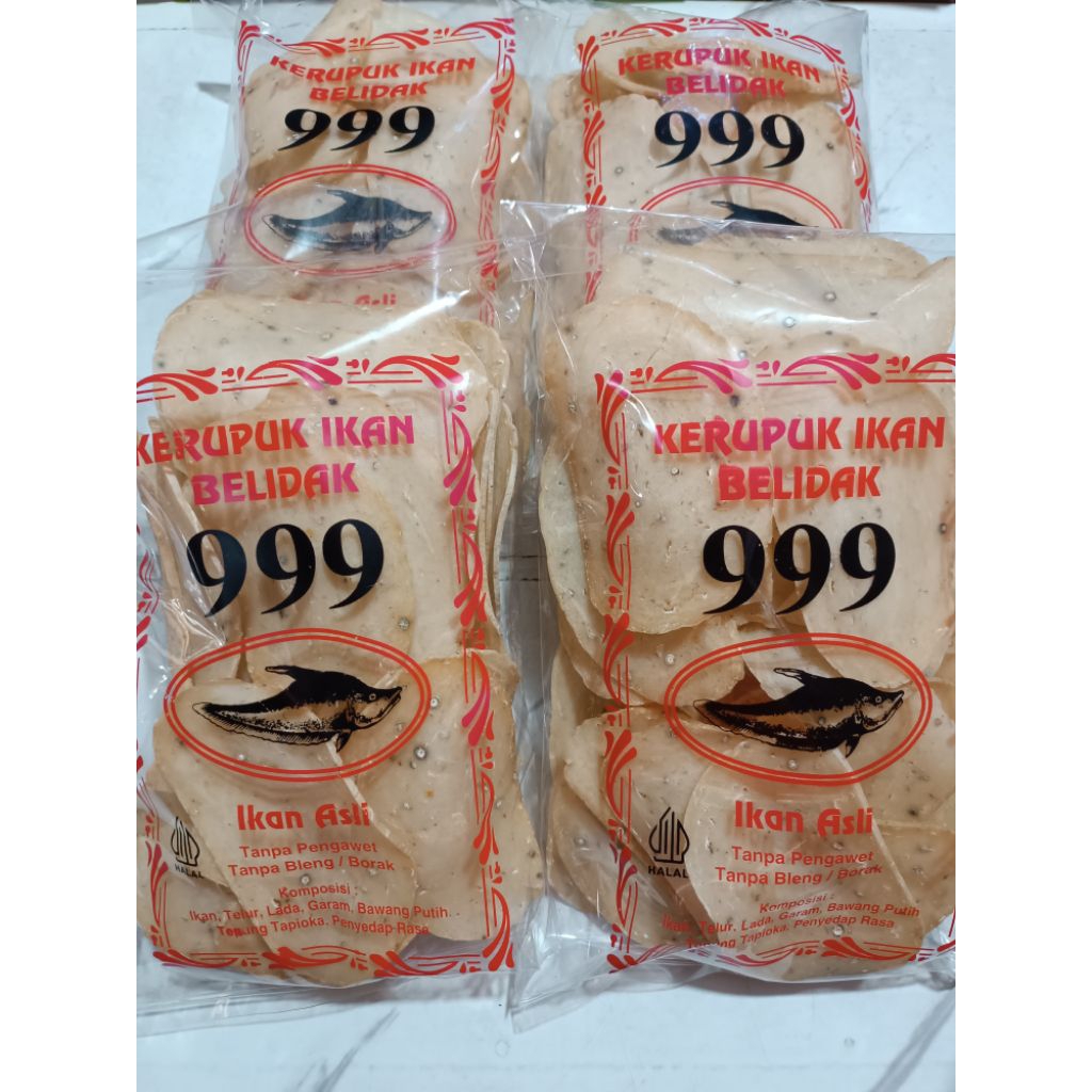 

ASLI Kerupuk Ikan Belidak 999 (kemasan 500gram)