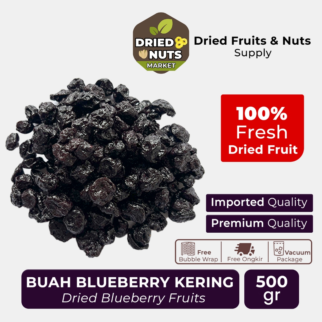 

Blueberry Kering Premium 500gr | Dried Blueberry USA