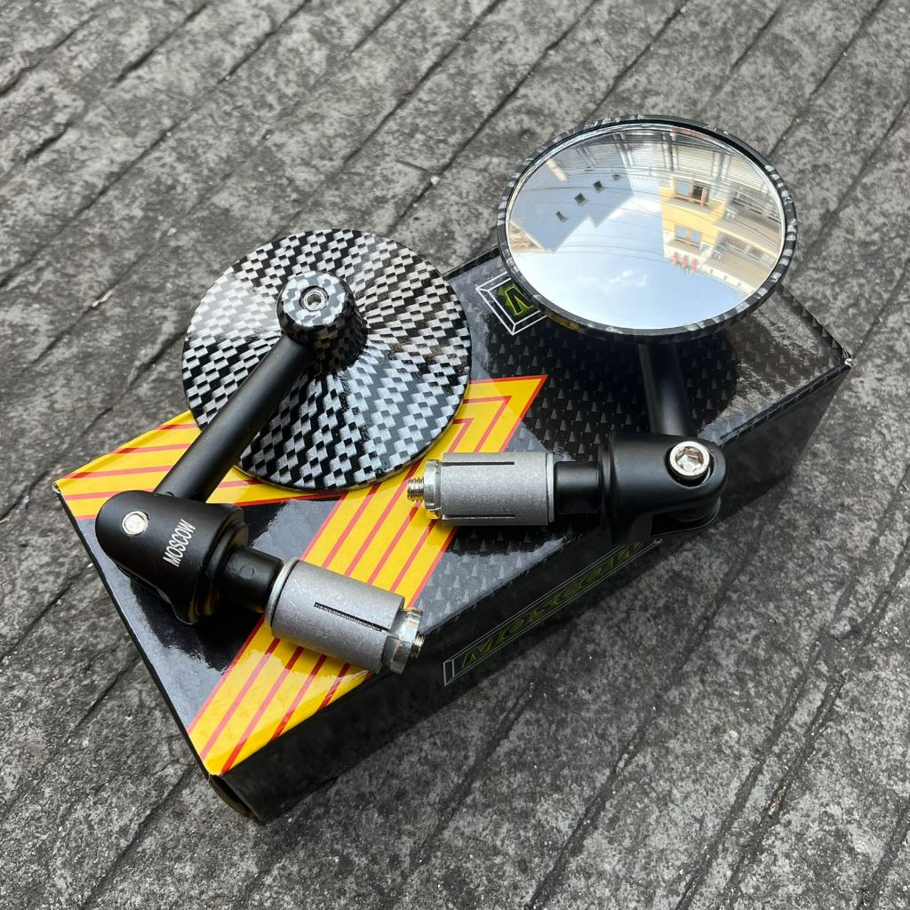 SPION JALU BULAT CARBON SET KANAN KIRI MERK MOSCOW ORIGINAL MOSCOW PART KACA CEMBUNG BENING SPION JA