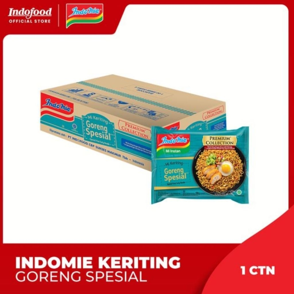 

[ 1 Dus - 20 Bks ] Indomie Mie Keriting Rasa Goreng Spesial 90 Gram