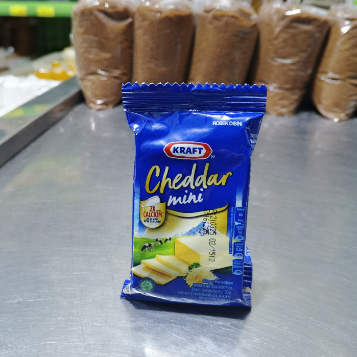 

KRAFT KEJU CHEDDAR MINI - 30 GRAM