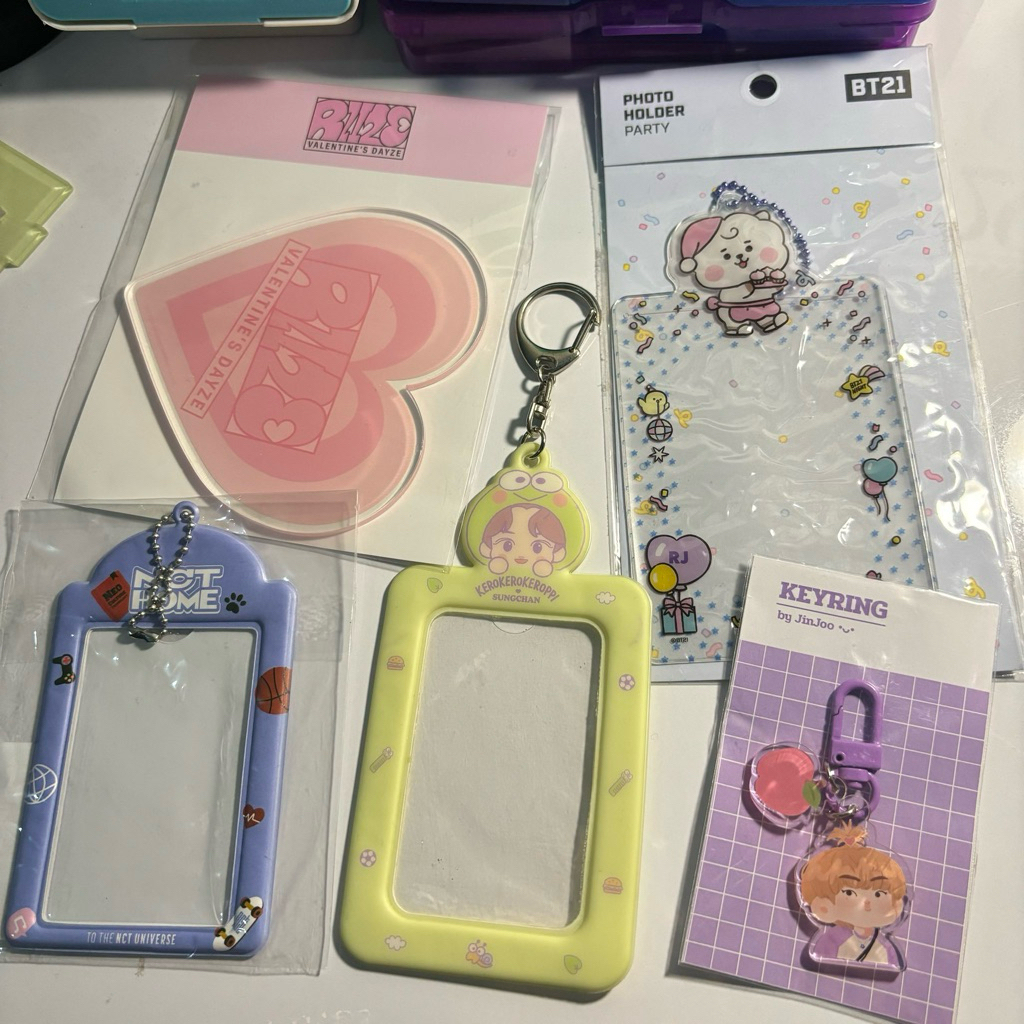 photocard holder nct home bt21 official rj seokjin keyring jinjoo