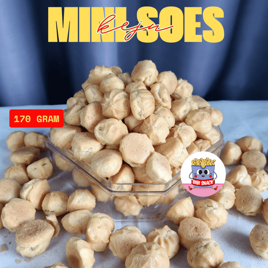 

Bibi Snack - Soes Mini Kering Keju Kiloan 170 gr