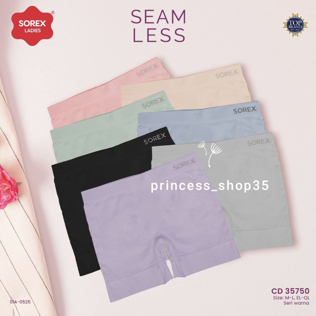 Promo ( 3 Pcs ) Sorex Celana Dalam Wanita Cd 35750 Hot Pant Seamless Rajut