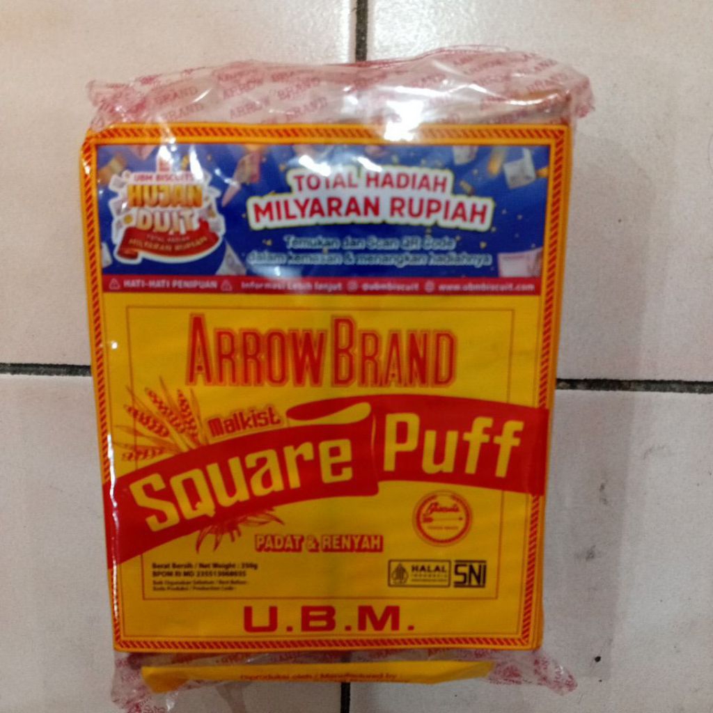 

Arrow Brand Square Puff 350gr 1 Bungkus