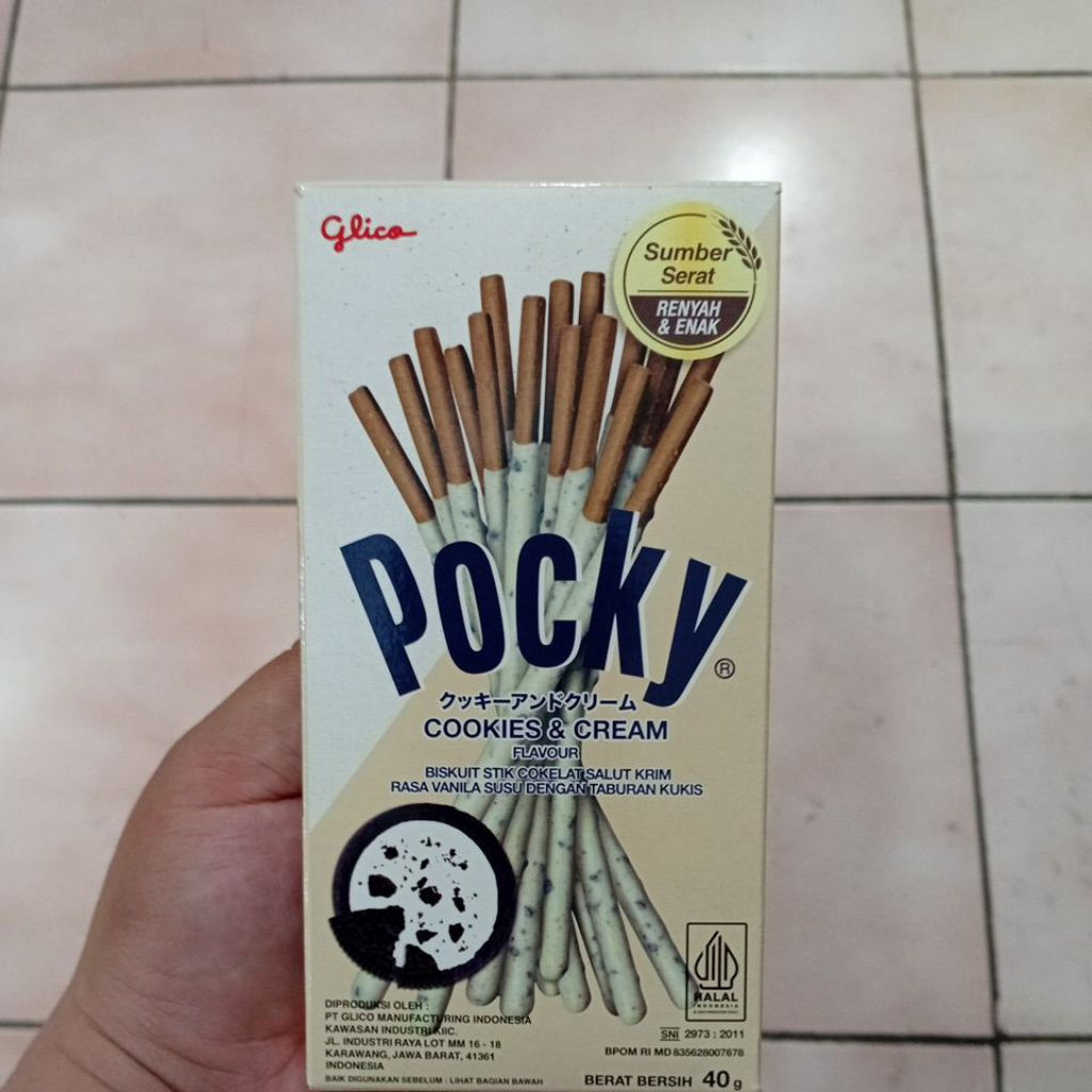 

Pocky Cookies dan Cream Flavor 40gr 1 Pcs