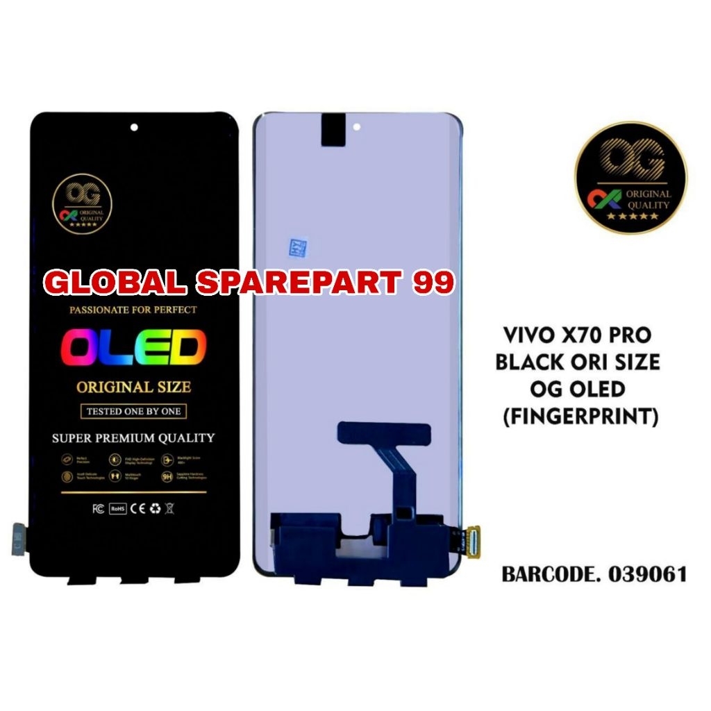 LCD VIVO X70 PRO OLED (BISA FINGERPRINT) OLED OG SUPER