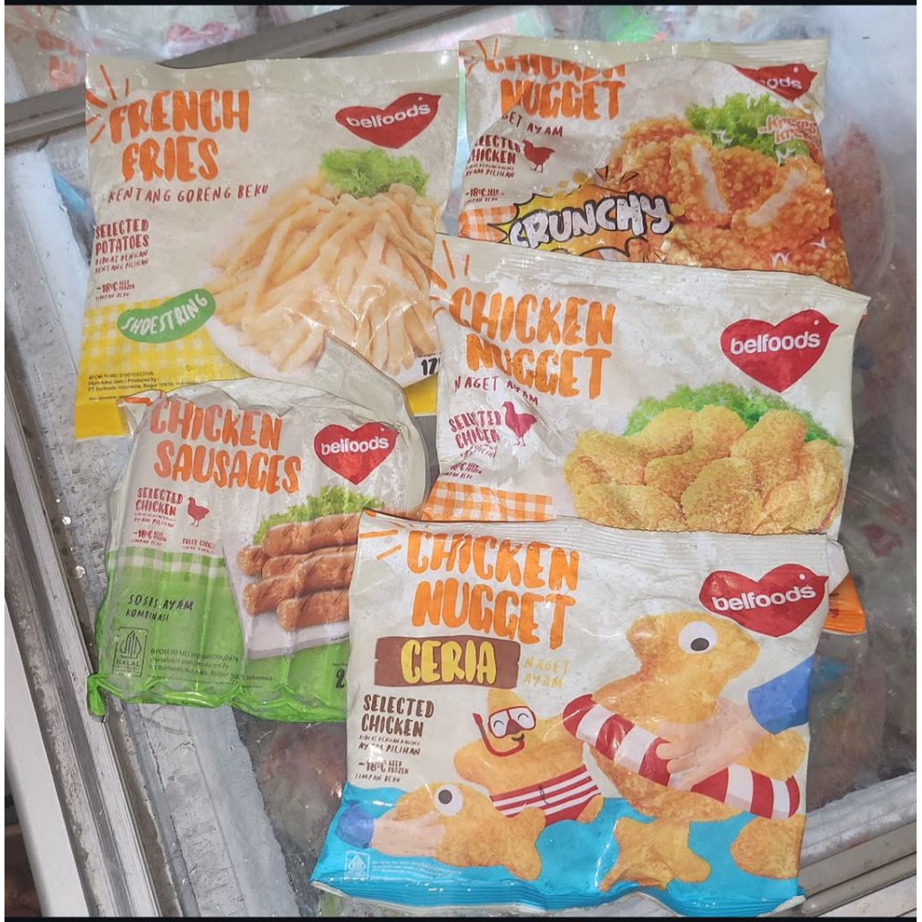 

Paketan Cemilan Lauk Makan Belfoods [3 Nuget, 1 Kentang, 1 Sosis]