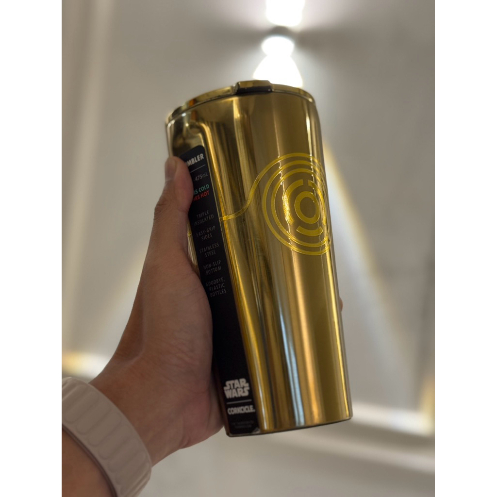PRELOVED Corkcicle x Star Wars Tumblr Thermos Gold Mug