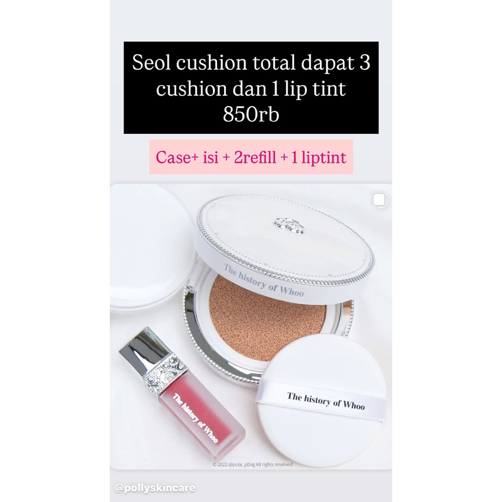 The history of whoo seol radiant cushion shade 21 EXP 2027