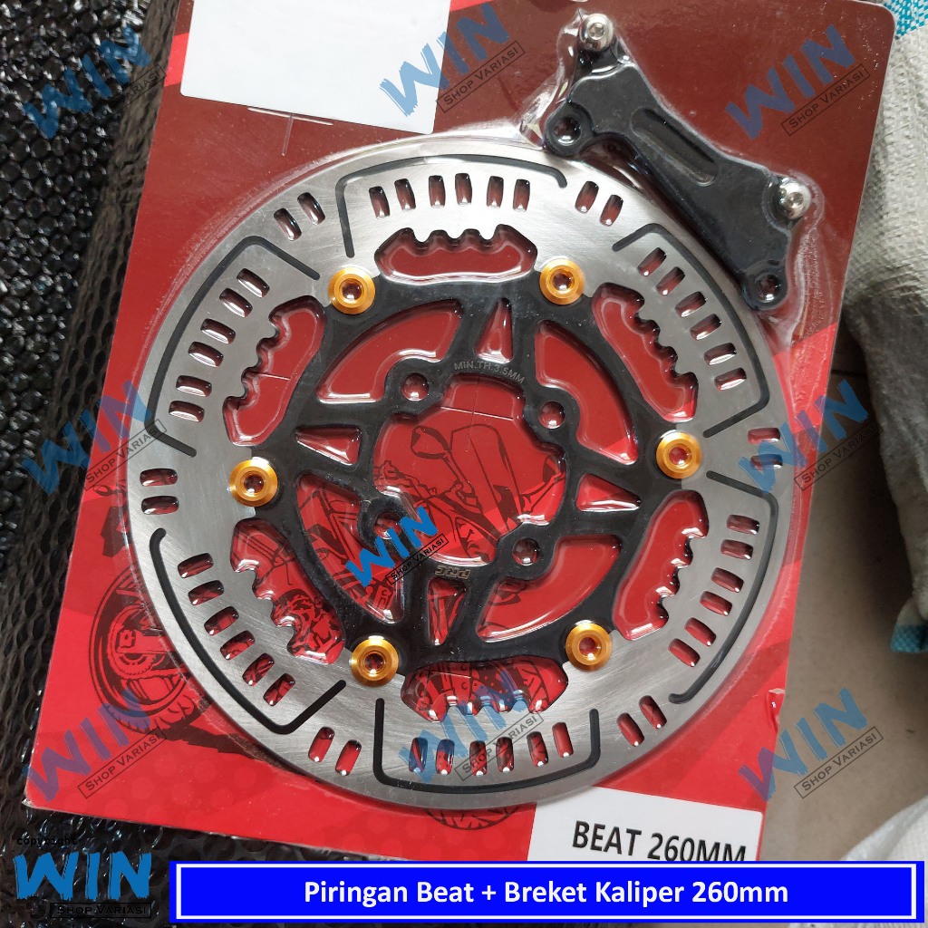 COD Piringan Cakram Beat/Scoopy/Vario/Beat Fi Ukuran 260mm Plus Breket