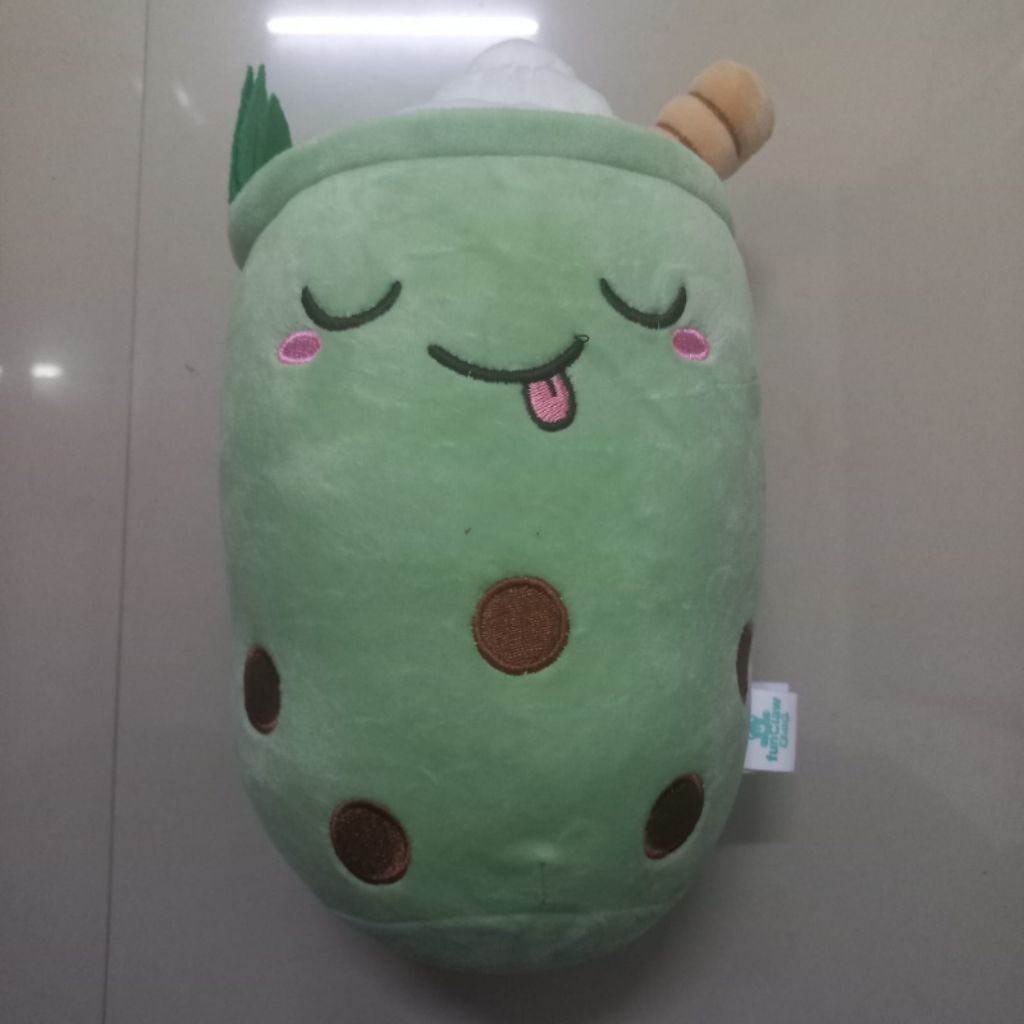 boneka boba hijau ukuran sedang