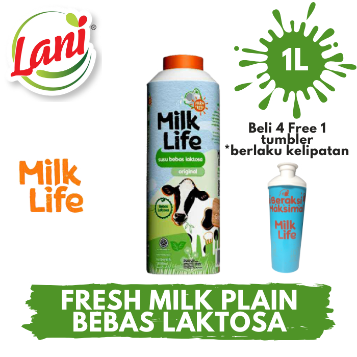 

Milk Life Fresh Milk All Varian Plain / Chocolate / Stroberi Pisang / Free Lactose / Mocca Free Lactose 1L Susu Sapi Segar