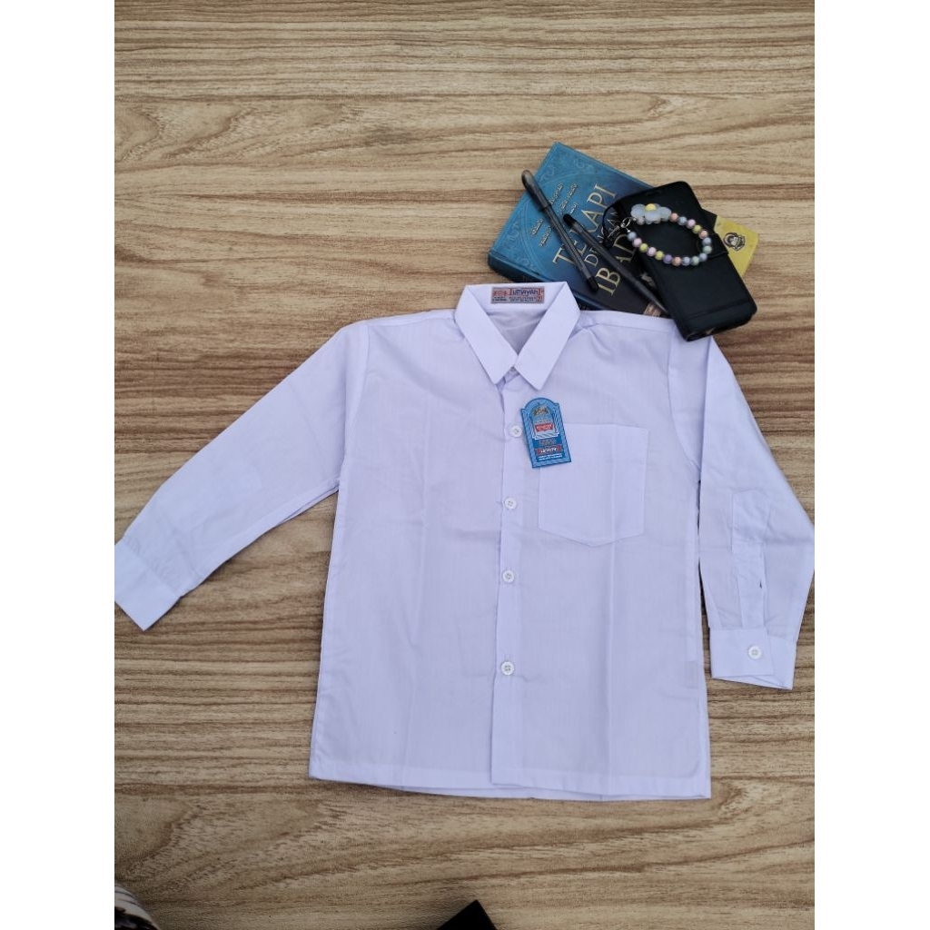 HEM PUTIH PANJANG SERAGAM SEKOLAH MERK LUMAYAN. GUDANGE SERAGAM