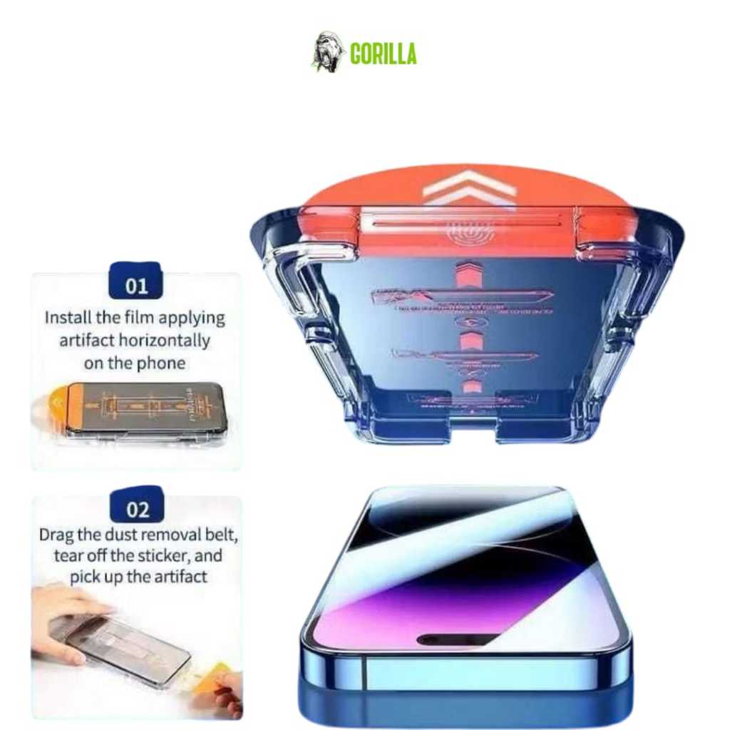 GORILLA - Tempered Glass Superfit Automatic Bening / Clear Redmi Xiaomi