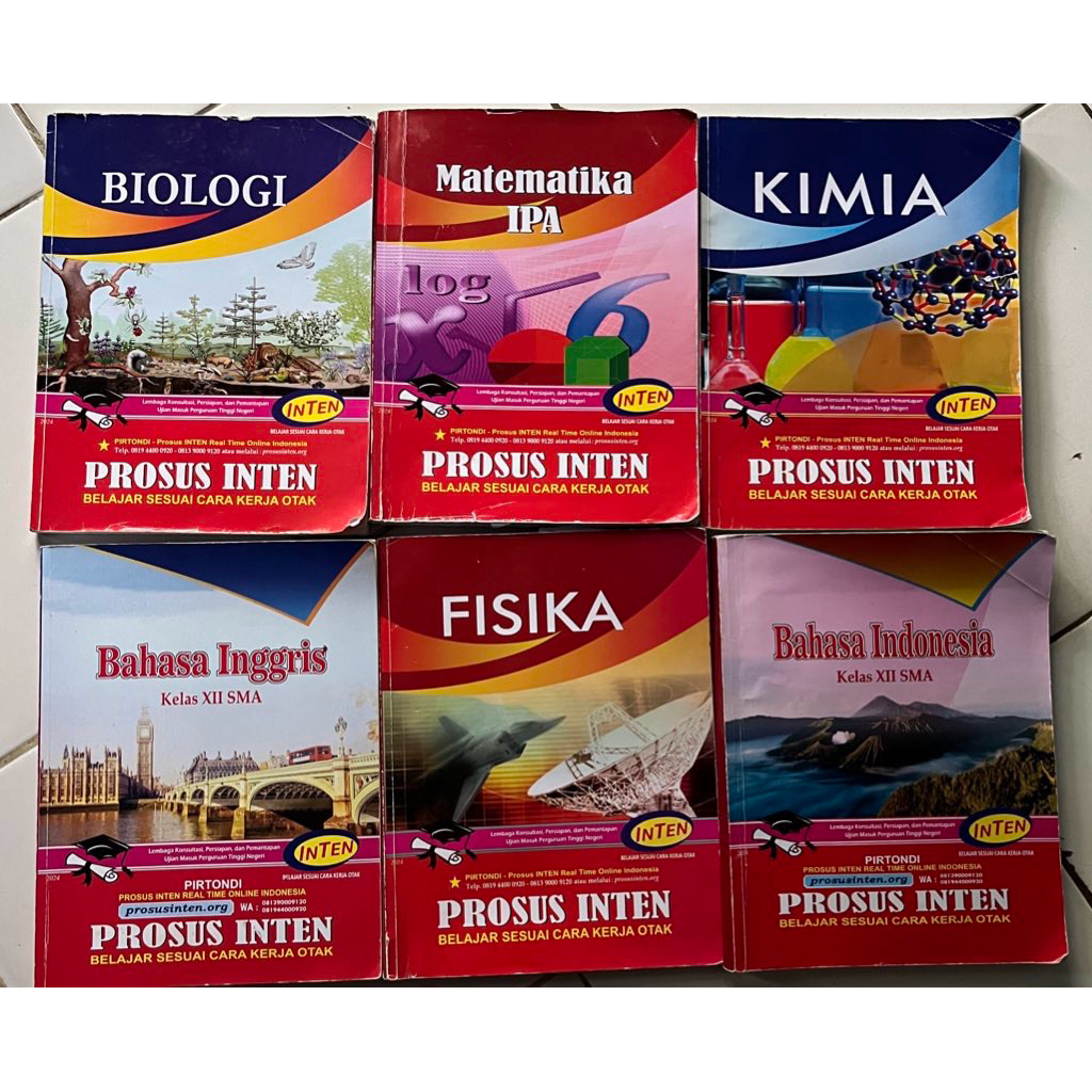 Preloved Buku Inten 2025 UTBK BIOLOGI KIMIA FISIKA B INGGRIS B INDO KELAS 12 PU PK SUPERINTENSIF