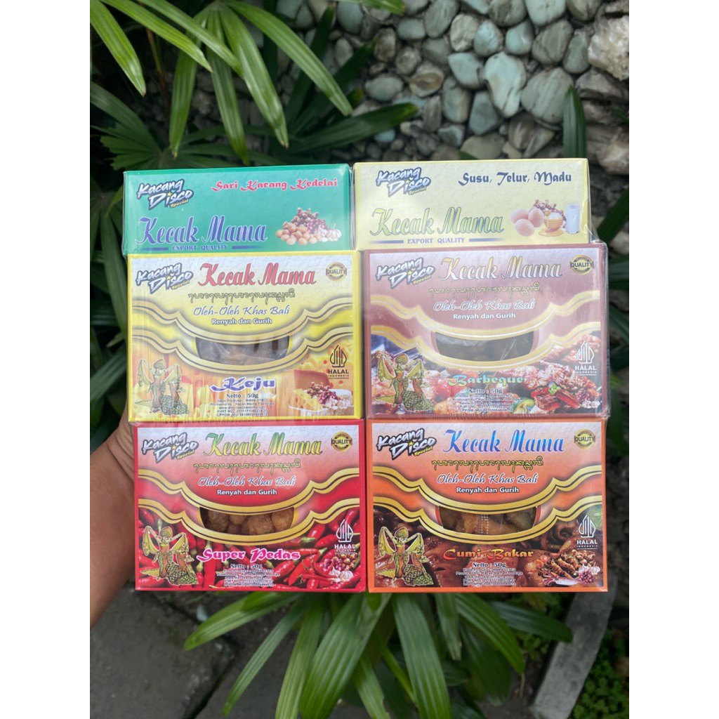 

KACANG DISCO KECAK MAMA 50gr isi 10kotak (10Rasa) MURAH!! promo!
