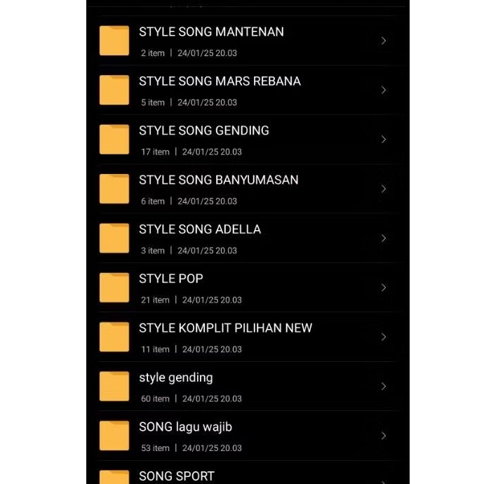Flashdisk Style Song untuk Keyboard Roland dan Korg