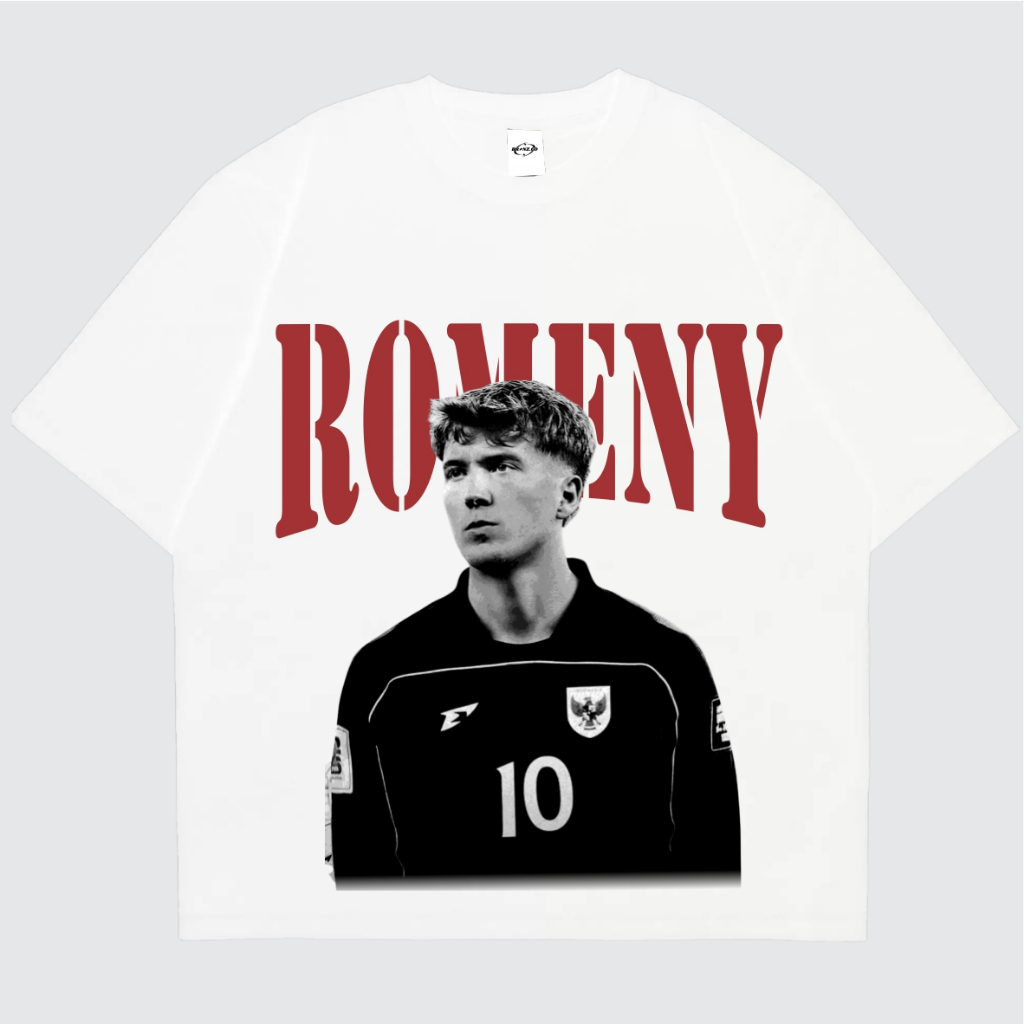 branz.co - kaos oversized/regular putih ole romeny | kaos oversized/regular putih timnas indonesia