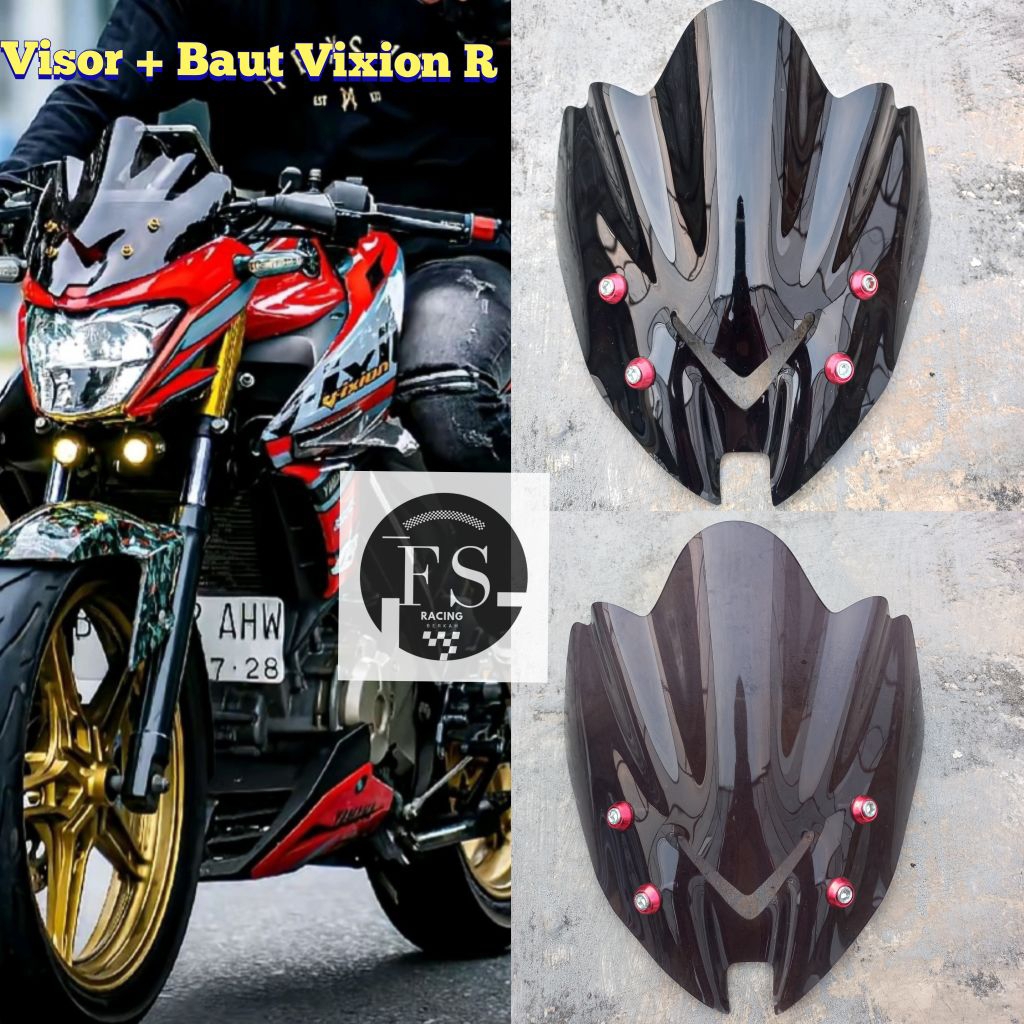 VISOR WINDSHIELD VIXION R 155 VISOR PLUS BAUT VARIASI VIXION R