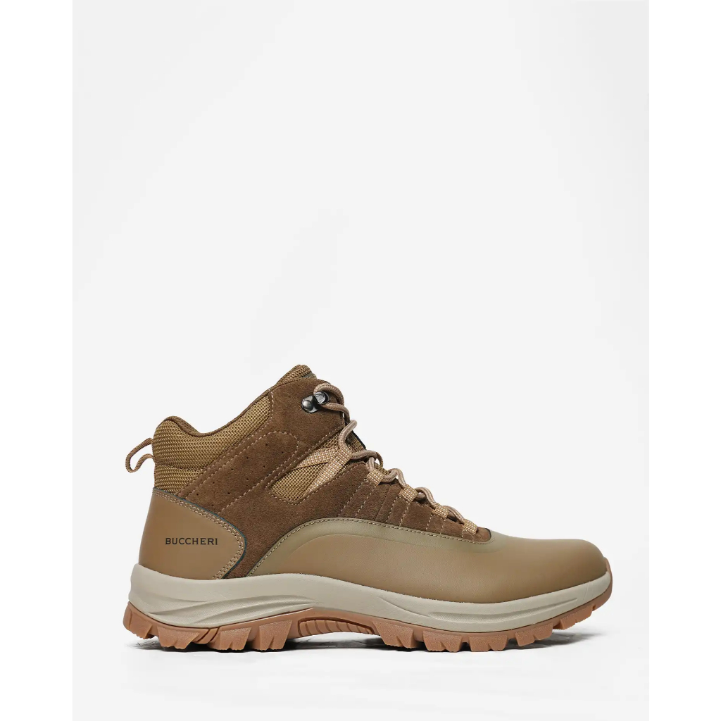 BUCCHERI LIDIO Sepatu Boot Pria Full Kulit Terbaru-bl4083-Beige