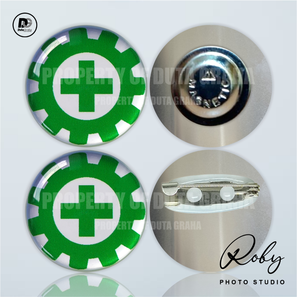 [PIN RESIN] K3 MAGNET PENITI Pin Bros Aksesoris Souvenir KESEHATAN SAFETY FIRST P3K