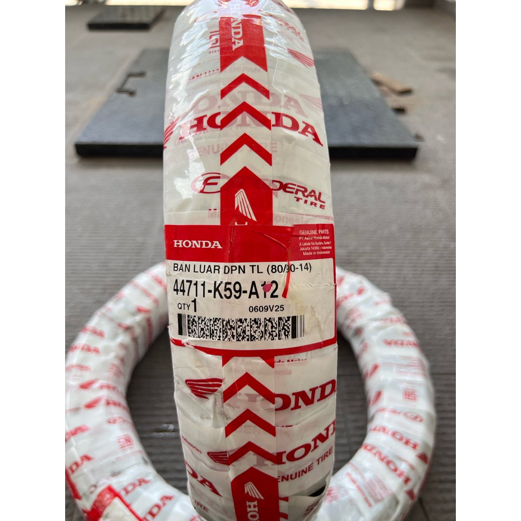 BAN TUBLES HONDA MATIC ORIGINAL AHM 80/90 RING 14 FREE PENTIL TUBLES Asli Karet