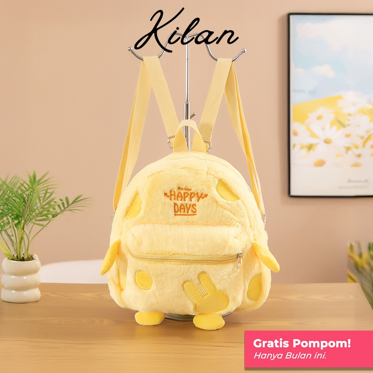 HUMAIRA Tas Ransel Boneka Lucu Backpack Plush Kartun Imut untuk Anak dan Remaja - RS0001